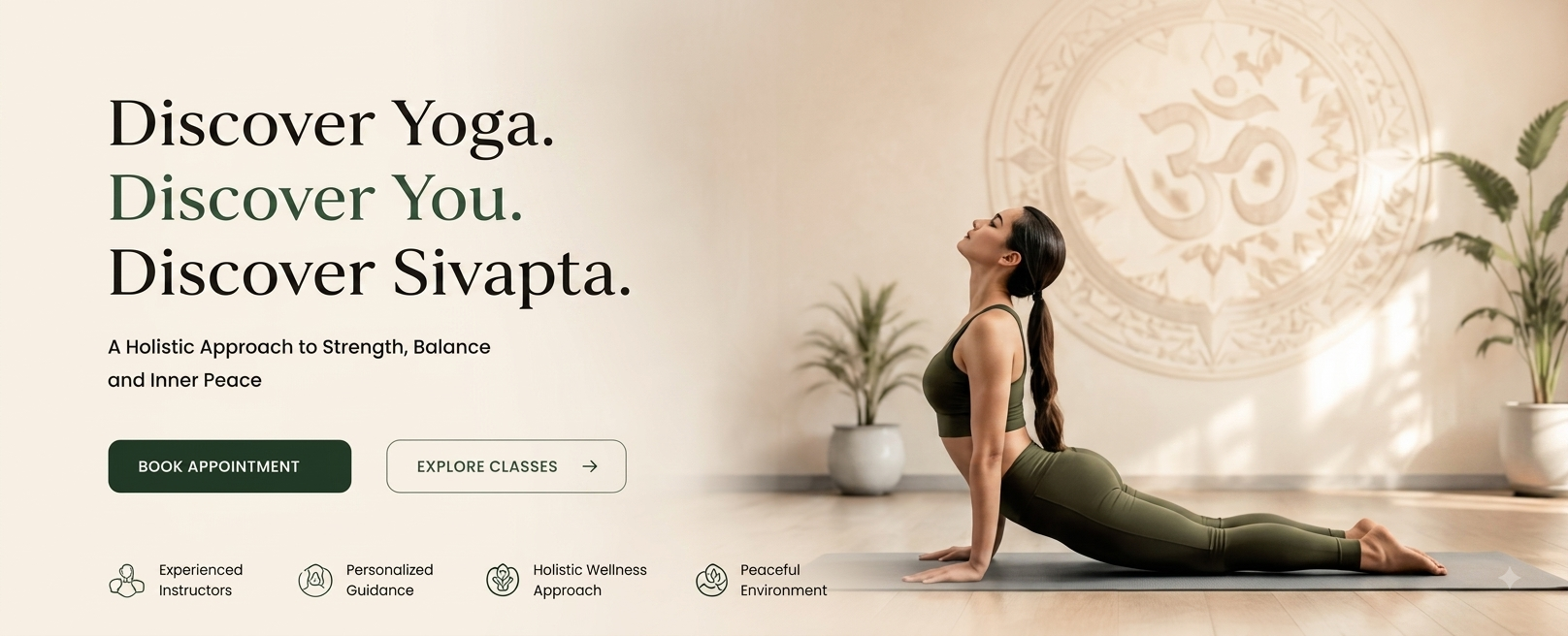 Discover Yoga. Discover You. Discover Sivapta.